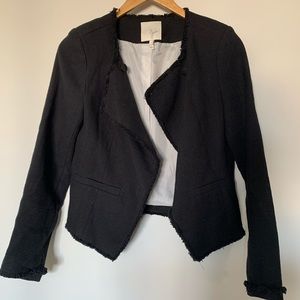 Black cotton dress jacket